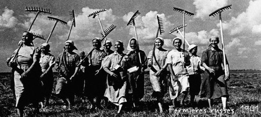 Soviet women Farmers during the World War II