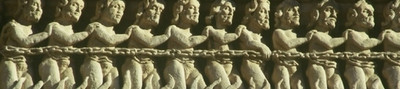 Details of the west portal Saint Trophime Cathedral in Arles, France