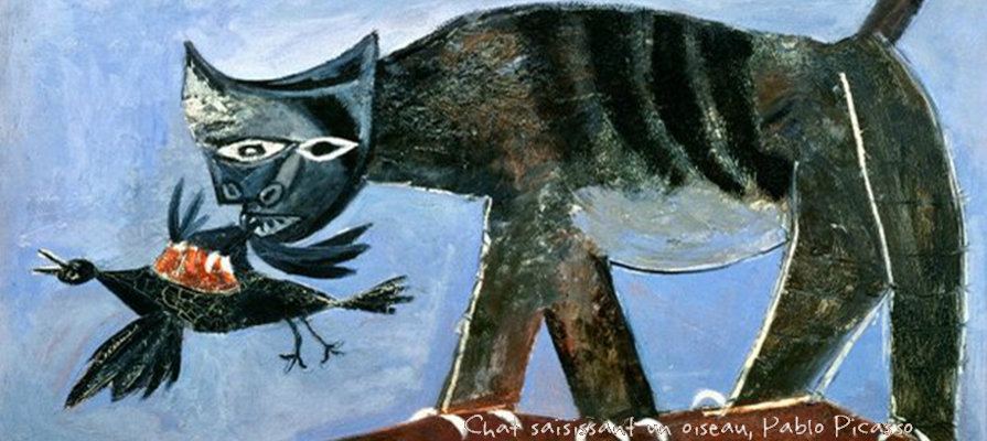 Tableau Cat catching a bird, Pablo Picasso